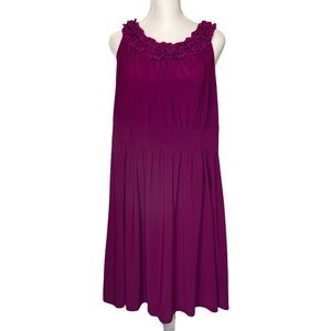 Kupcake Purple Floral Accent Sleeveless Dress